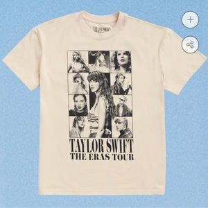 Taylor Swift The Eras Tour Beige T-Shirt Size Small